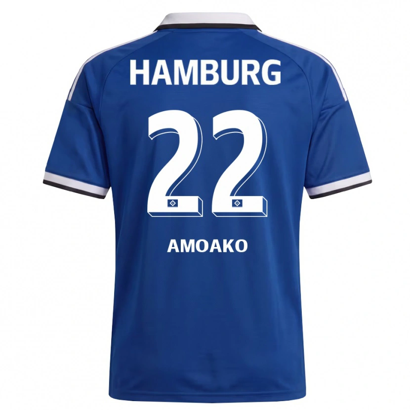 Danxen Herren Kofi Amoako #22 Weiß Blau Auswärtstrikot Trikot 2026/27 T-Shirt Österreich