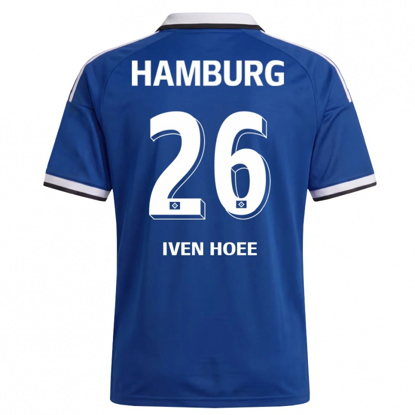 Danxen Herren Lennart Iven Hoee #26 Weiß Blau Auswärtstrikot Trikot 2026/27 T-Shirt Österreich