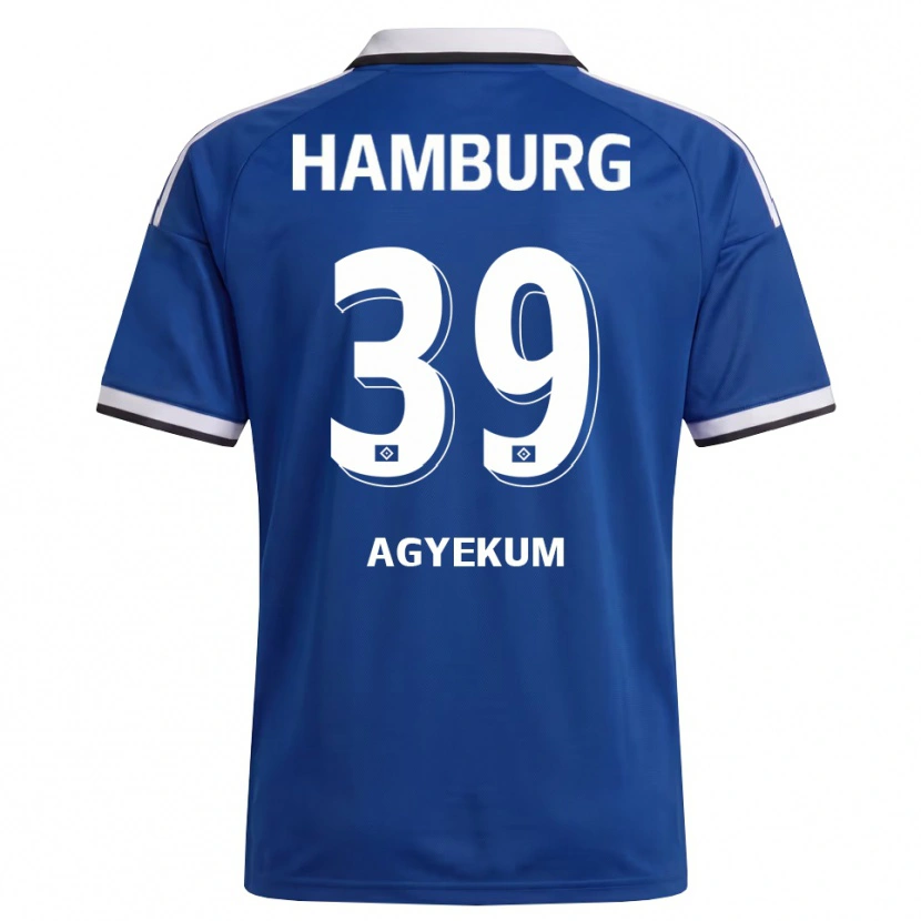 Danxen Herren Joel Agyekum #39 Weiß Blau Auswärtstrikot Trikot 2026/27 T-Shirt Österreich