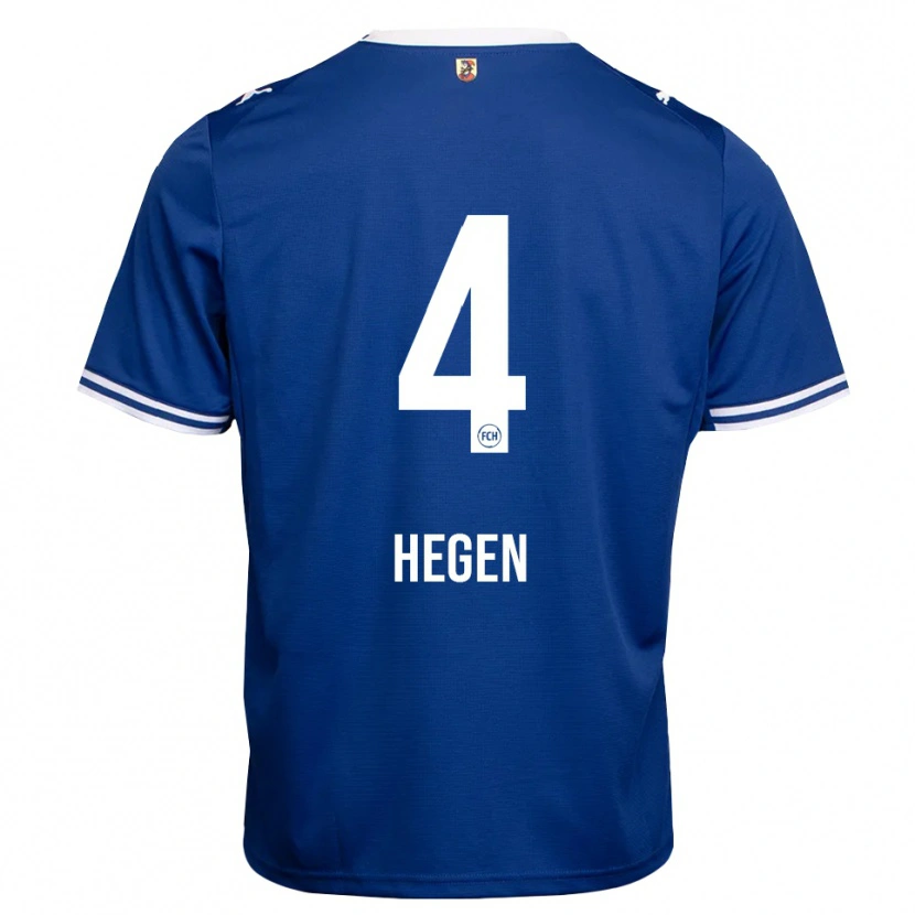 Danxen Herren Robin Hegen #4 Königsblau Weiß Auswärtstrikot Trikot 2026/27 T-Shirt Österreich