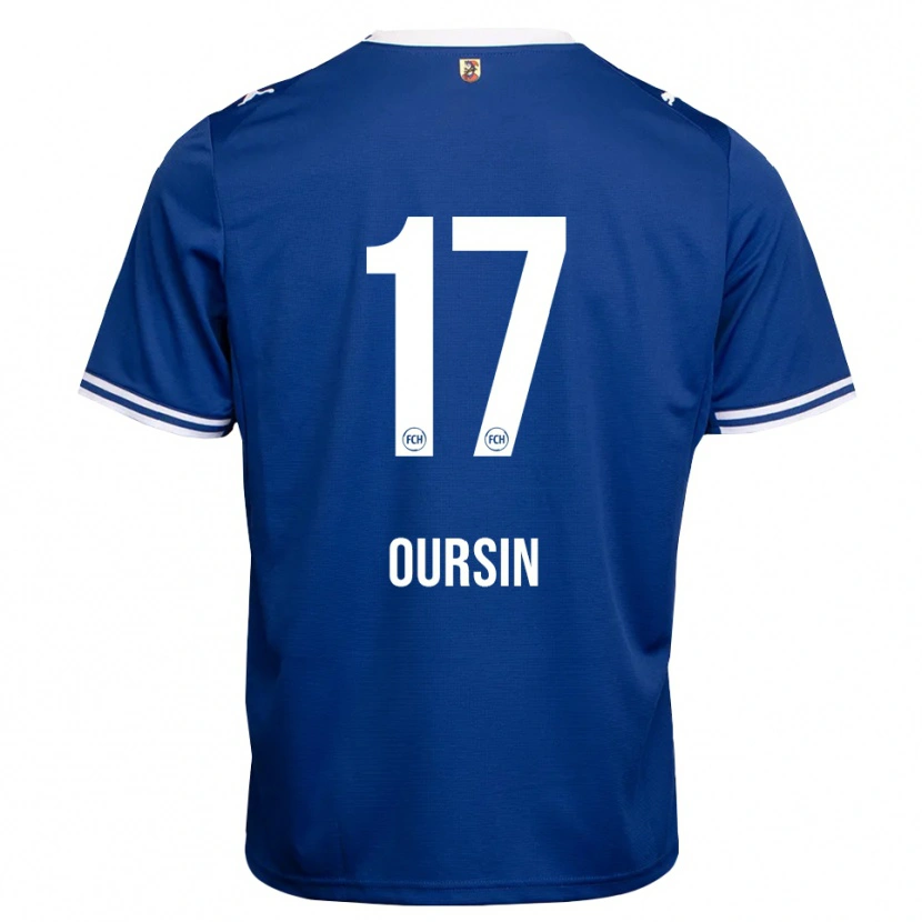 Danxen Herren Fredrik Oursin #17 Königsblau Weiß Auswärtstrikot Trikot 2026/27 T-Shirt Österreich