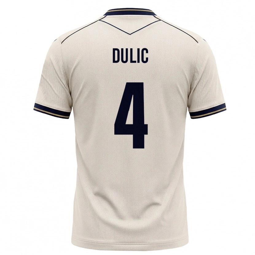 Danxen Herren Sean Dulic #4 Creme Tiefblau Auswärtstrikot Trikot 2026/27 T-Shirt Österreich