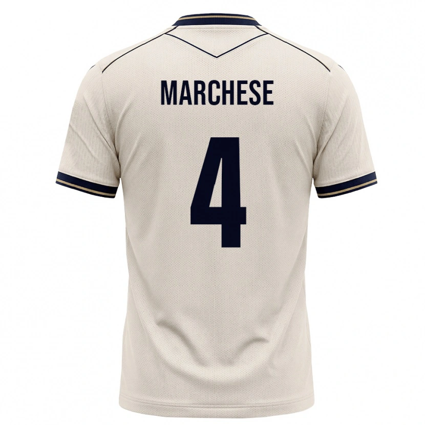Danxen Herren Luca Marchese #4 Creme Tiefblau Auswärtstrikot Trikot 2026/27 T-Shirt Österreich
