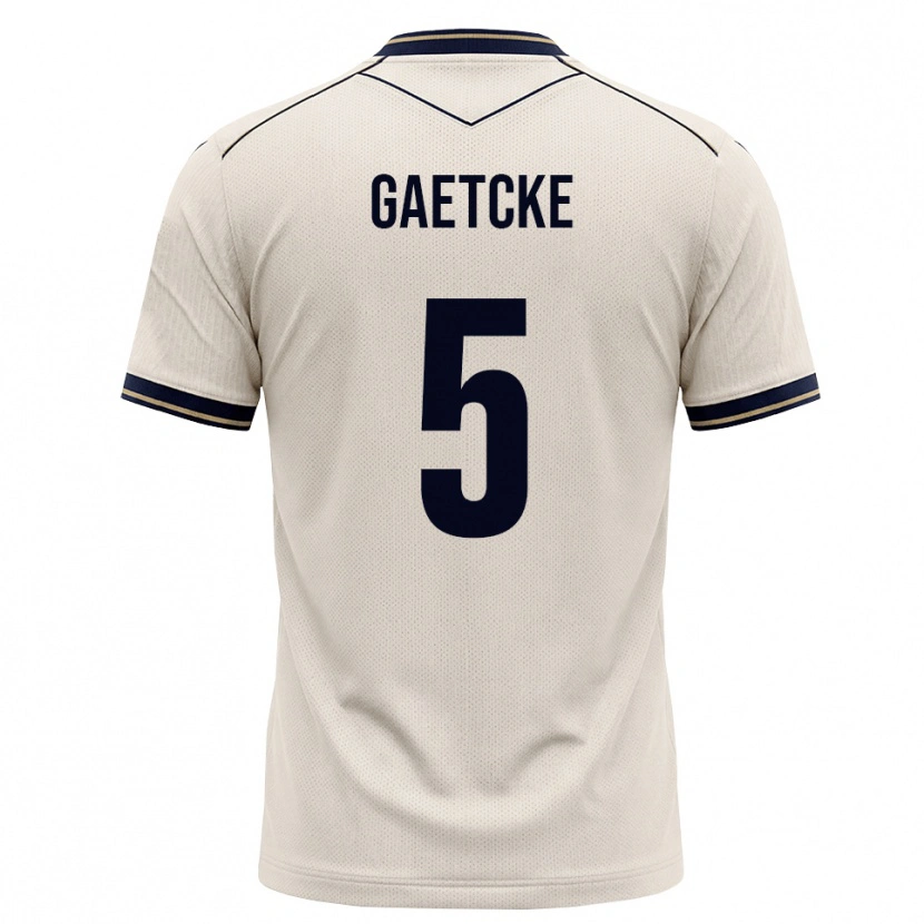 Danxen Herren Magnus Gaetcke #5 Creme Tiefblau Auswärtstrikot Trikot 2026/27 T-Shirt Österreich