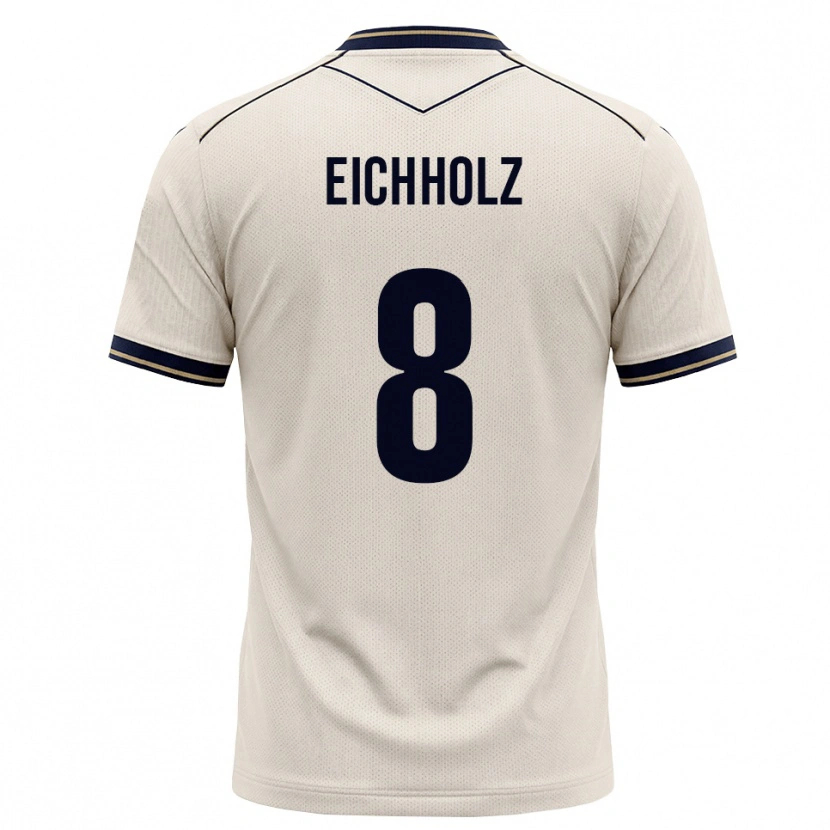 Danxen Herren Damian Eichholz #8 Creme Tiefblau Auswärtstrikot Trikot 2026/27 T-Shirt Österreich