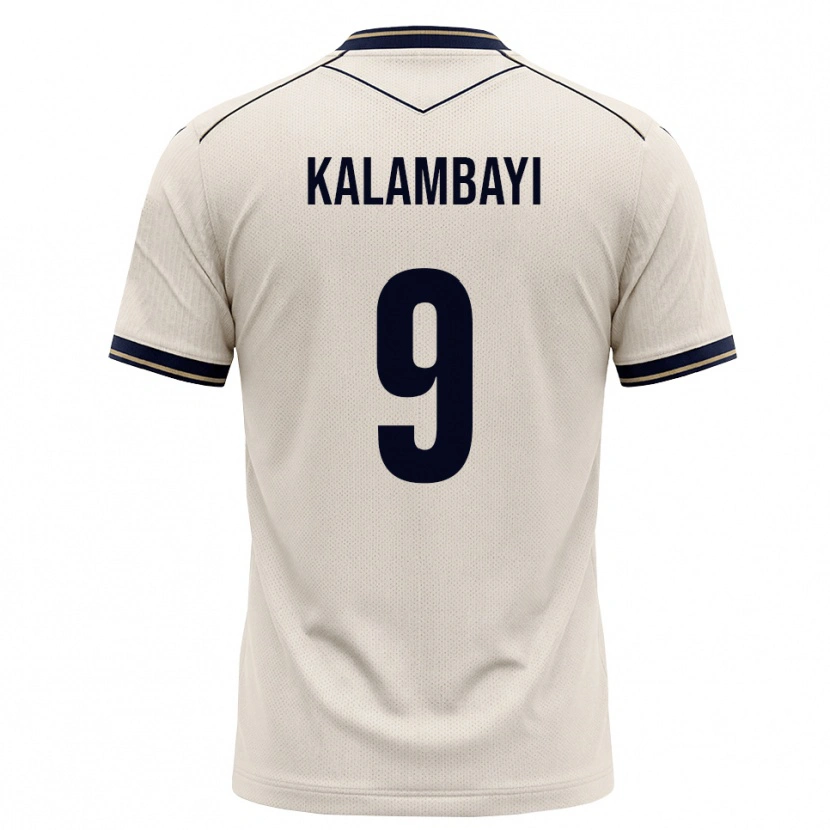 Danxen Herren Simon Kalambayi #9 Creme Tiefblau Auswärtstrikot Trikot 2026/27 T-Shirt Österreich