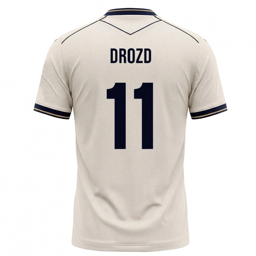 Danxen Herren Nikita Drozd #11 Creme Tiefblau Auswärtstrikot Trikot 2026/27 T-Shirt Österreich