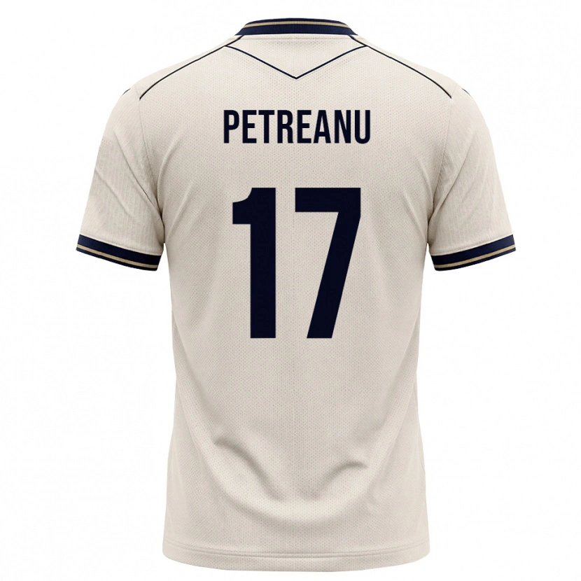 Danxen Herren Vlad Petreanu #17 Creme Tiefblau Auswärtstrikot Trikot 2026/27 T-Shirt Österreich