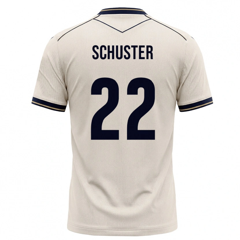 Danxen Herren Julian Schuster #22 Creme Tiefblau Auswärtstrikot Trikot 2026/27 T-Shirt Österreich
