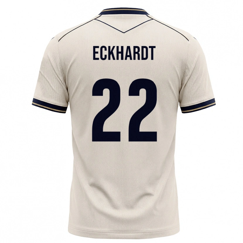 Danxen Herren Aaron Eckhardt #22 Creme Tiefblau Auswärtstrikot Trikot 2026/27 T-Shirt Österreich