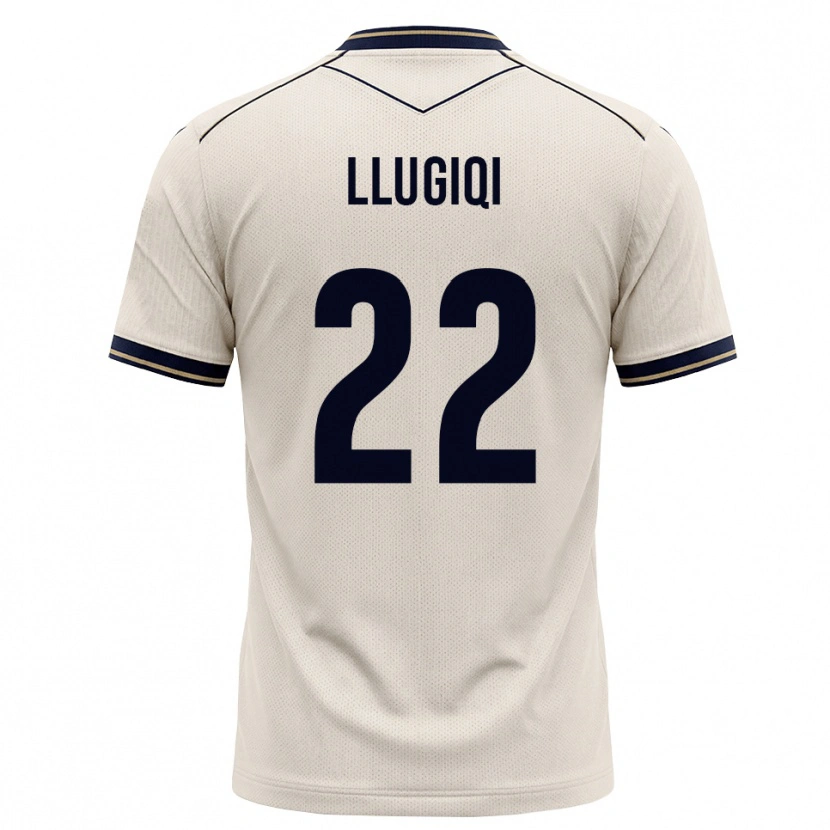 Danxen Herren Arian Llugiqi #22 Creme Tiefblau Auswärtstrikot Trikot 2026/27 T-Shirt Österreich