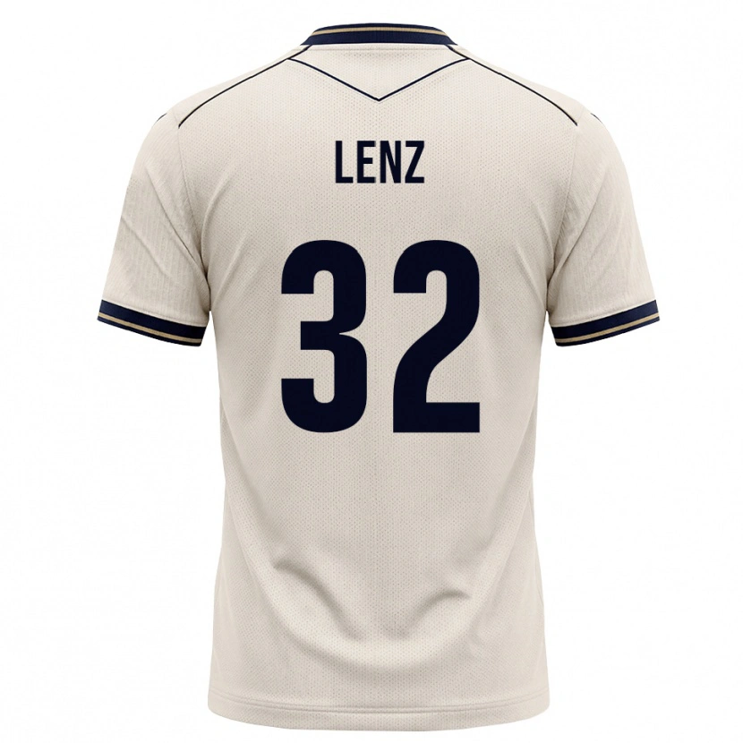 Danxen Herren Cajetan Lenz #32 Creme Tiefblau Auswärtstrikot Trikot 2026/27 T-Shirt Österreich