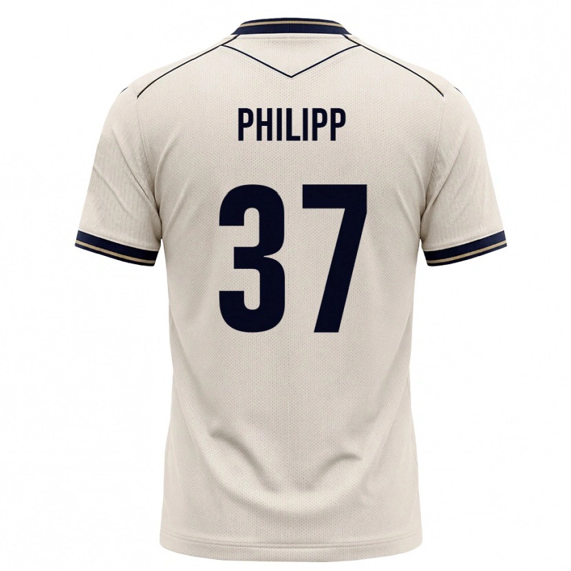 Danxen Herren Luca Philipp #37 Creme Tiefblau Auswärtstrikot Trikot 2026/27 T-Shirt Österreich