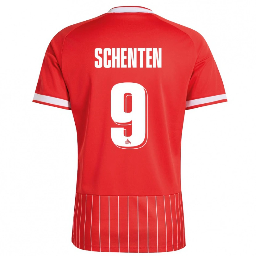 Danxen Herren Fynn Schenten #9 Rot Weiß Grün Auswärtstrikot Trikot 2026/27 T-Shirt Österreich