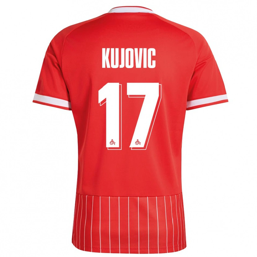 Danxen Herren Emin Kujovic #17 Rot Weiß Grün Auswärtstrikot Trikot 2026/27 T-Shirt Österreich