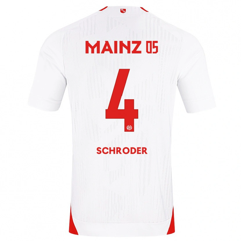Danxen Herren Lara Schröder #4 Weiß Rot Gelb Auswärtstrikot Trikot 2026/27 T-Shirt Österreich