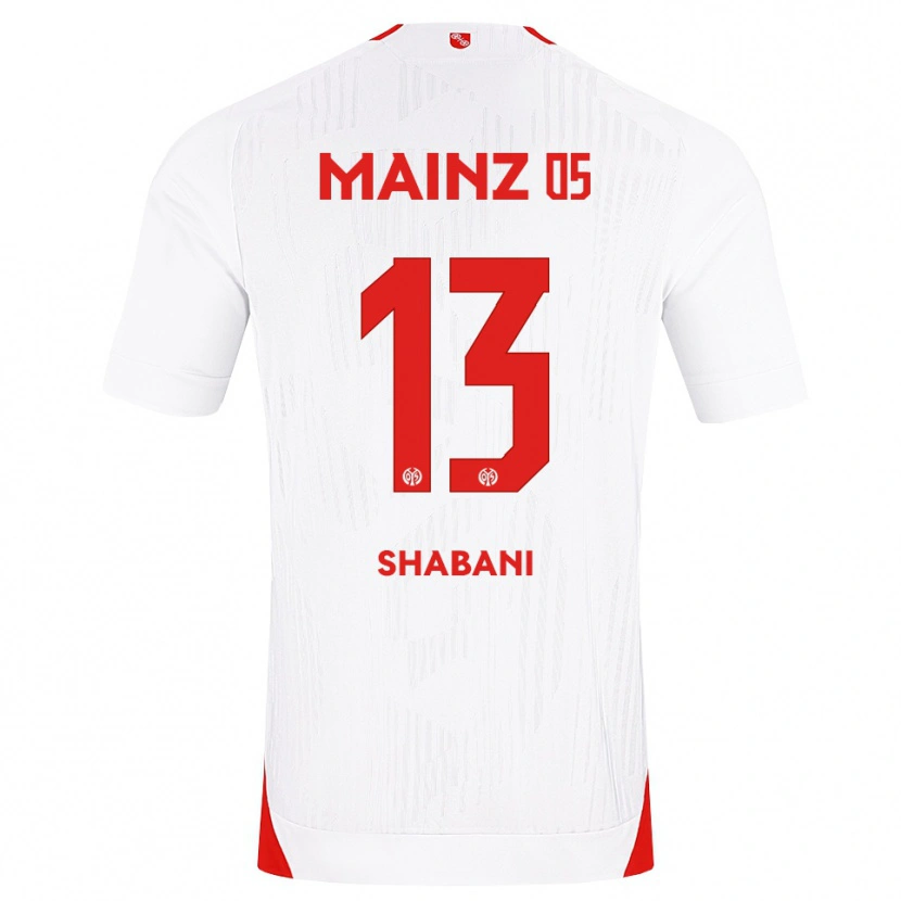 Danxen Herren Eniss Shabani #13 Weiß Rot Gelb Auswärtstrikot Trikot 2026/27 T-Shirt Österreich