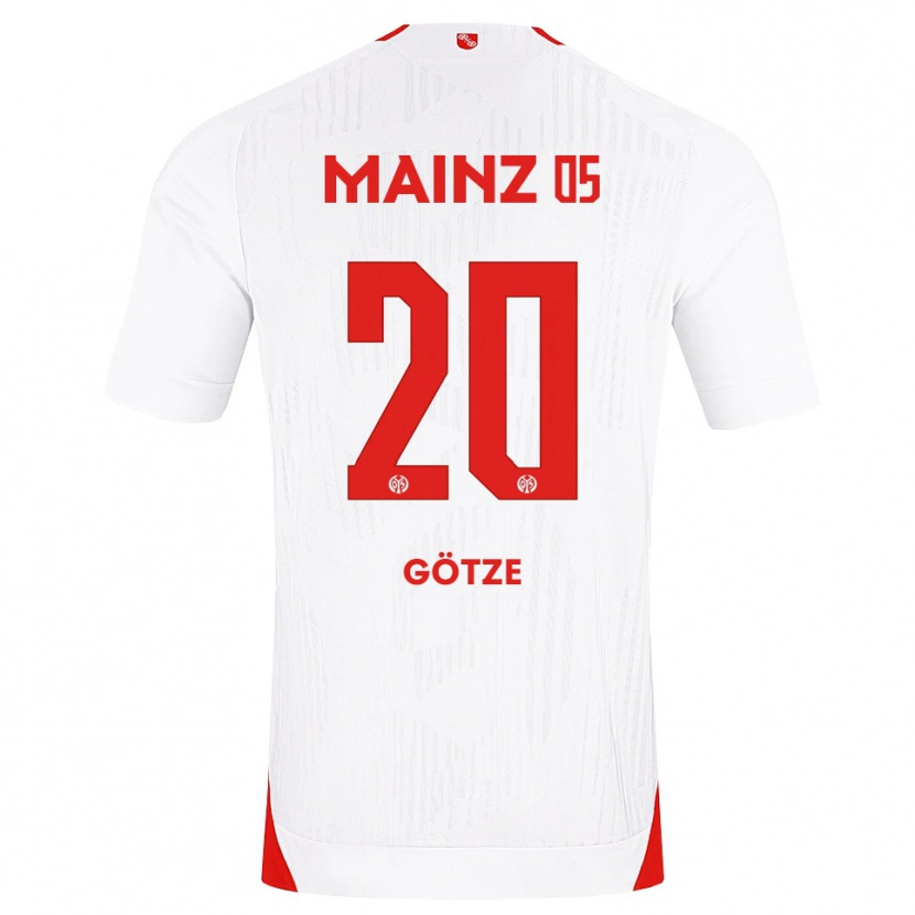 Danxen Herren Justus Götze #20 Weiß Rot Gelb Auswärtstrikot Trikot 2026/27 T-Shirt Österreich