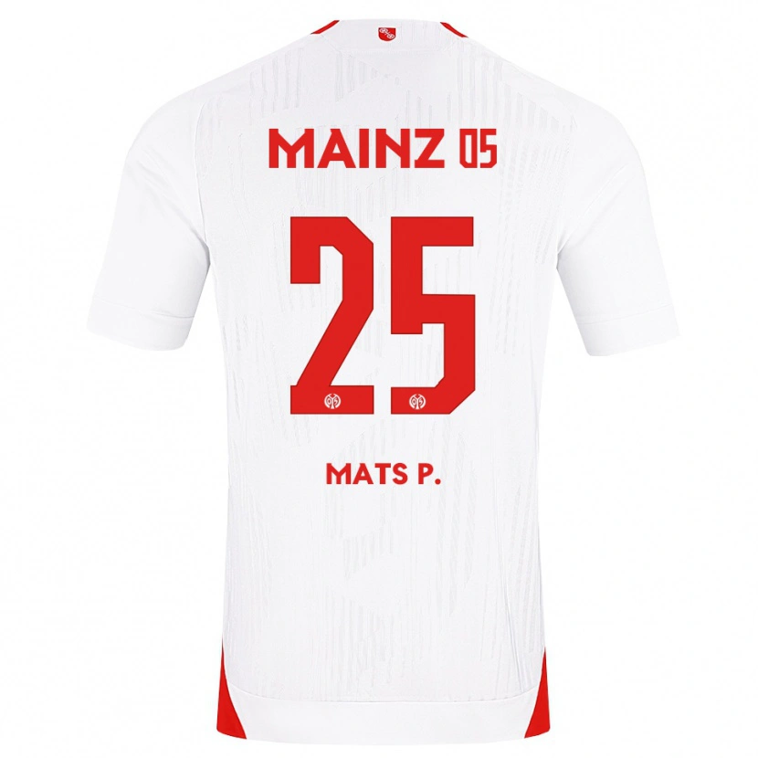 Danxen Herren Mats Preßler #25 Weiß Rot Gelb Auswärtstrikot Trikot 2026/27 T-Shirt Österreich