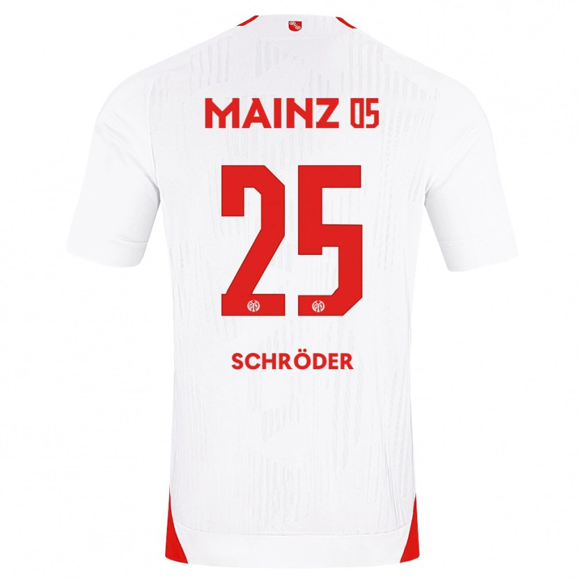 Danxen Herren Maxim Schröder #25 Weiß Rot Gelb Auswärtstrikot Trikot 2026/27 T-Shirt Österreich