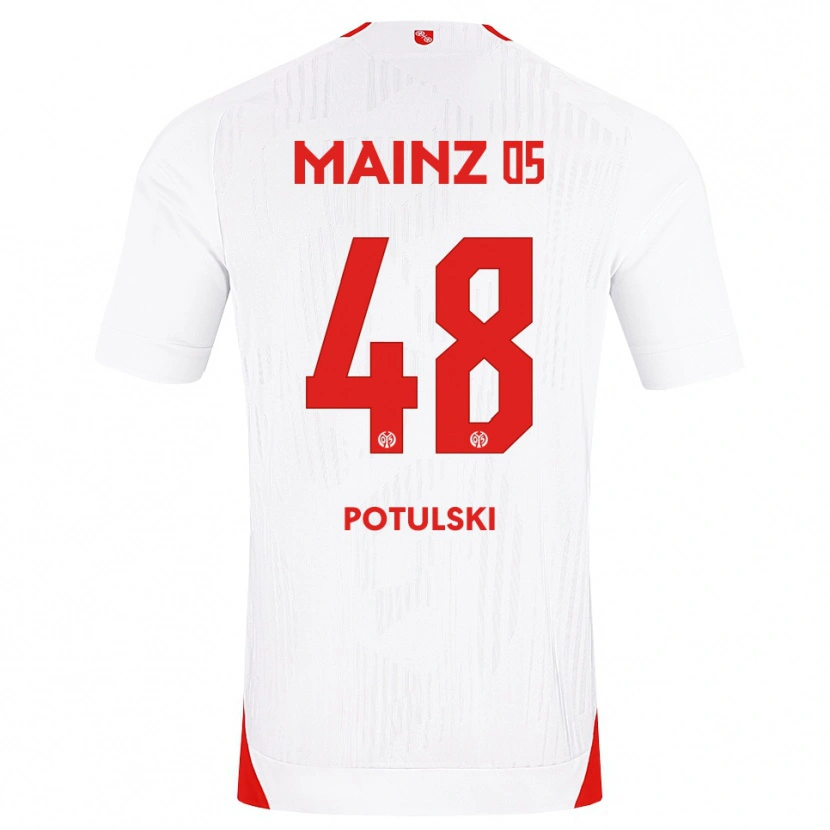 Danxen Herren Kacper Potulski #48 Weiß Rot Gelb Auswärtstrikot Trikot 2026/27 T-Shirt Österreich