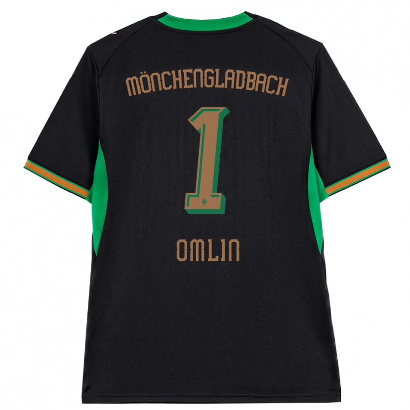 Danxen Herren Jonas Omlin #1 Schwarz Orange Grün Braun Auswärtstrikot Trikot 2026/27 T-Shirt Österreich