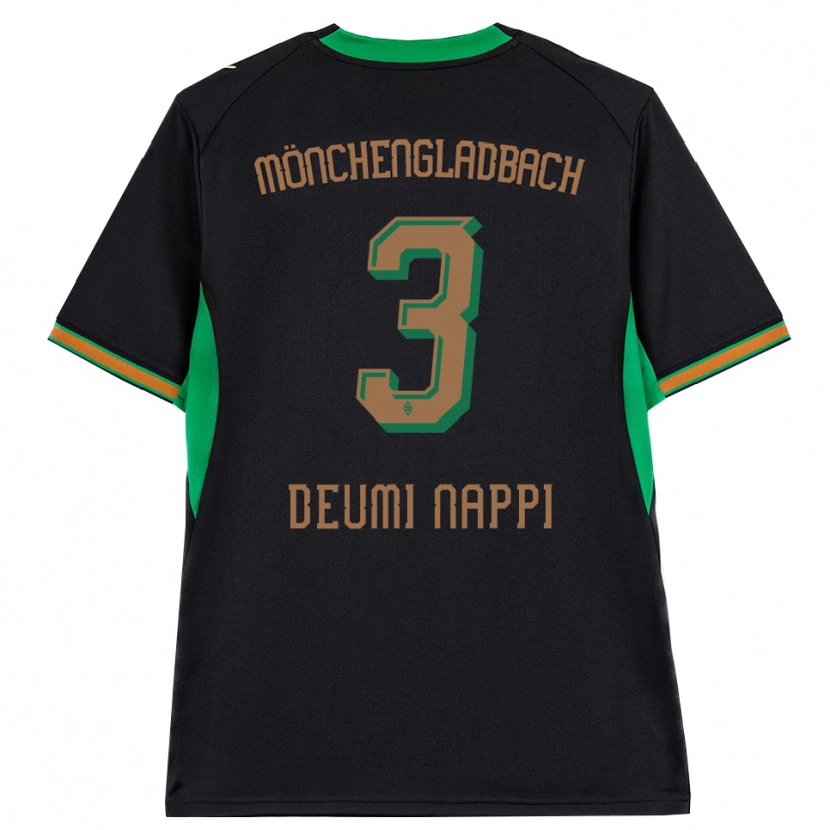 Danxen Herren Dimitrie Deumi Nappi #3 Schwarz Orange Grün Braun Auswärtstrikot Trikot 2026/27 T-Shirt Österreich