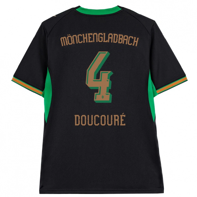 Danxen Herren Mamadou Doucoure #4 Schwarz Orange Grün Braun Auswärtstrikot Trikot 2026/27 T-Shirt Österreich