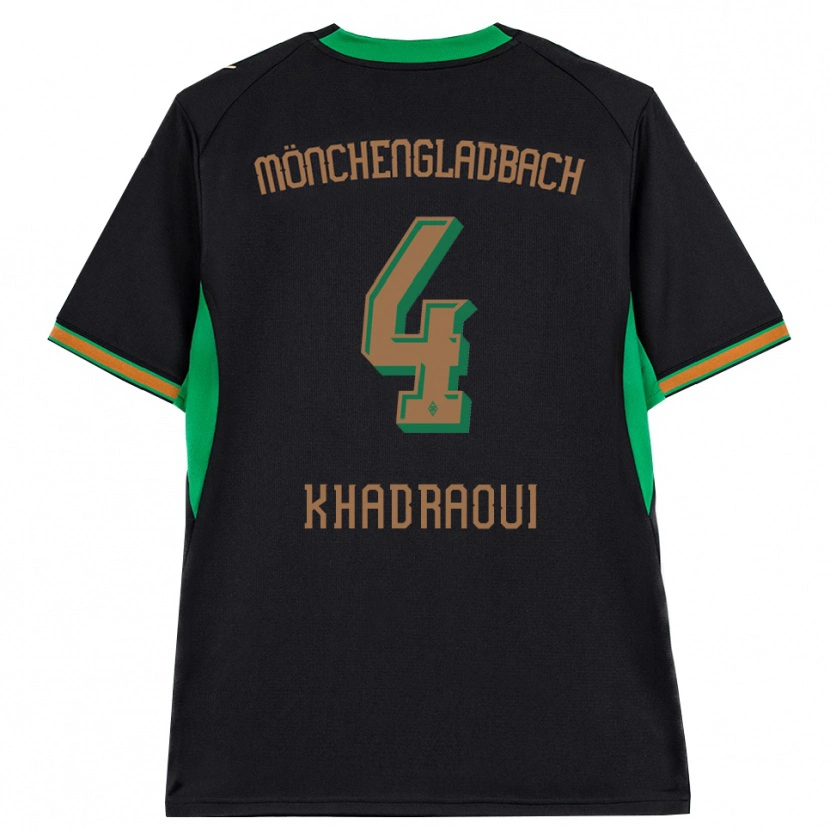 Danxen Herren Elias Khadraoui #4 Schwarz Orange Grün Braun Auswärtstrikot Trikot 2026/27 T-Shirt Österreich