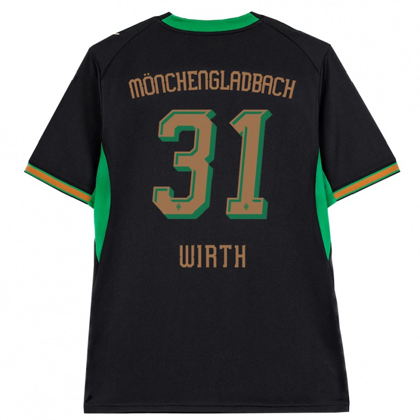 Danxen Herren Linus Wirth #31 Schwarz Orange Grün Braun Auswärtstrikot Trikot 2026/27 T-Shirt Österreich