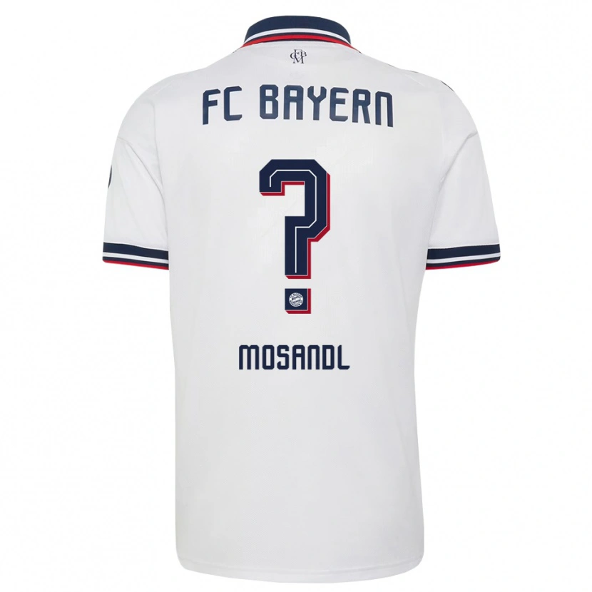 Danxen Herren Moritz Mosandl #0 Weiß Grau Rot Auswärtstrikot Trikot 2026/27 T-Shirt Österreich
