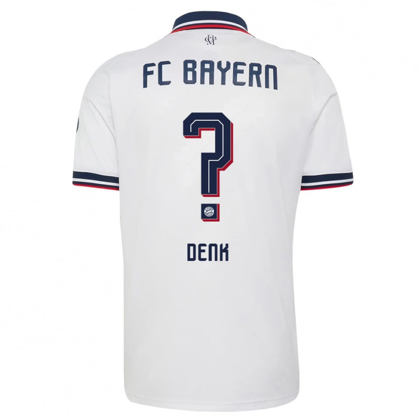 Danxen Herren Luca Denk #0 Weiß Grau Rot Auswärtstrikot Trikot 2026/27 T-Shirt Österreich