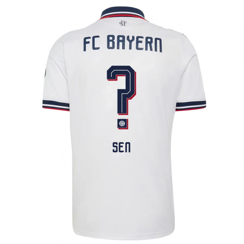 Danxen Herren Salih Sen #0 Weiß Grau Rot Auswärtstrikot Trikot 2026/27 T-Shirt Österreich