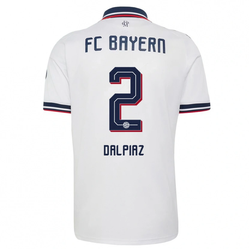 Danxen Herren Magnus Dalpiaz #2 Weiß Grau Rot Auswärtstrikot Trikot 2026/27 T-Shirt Österreich