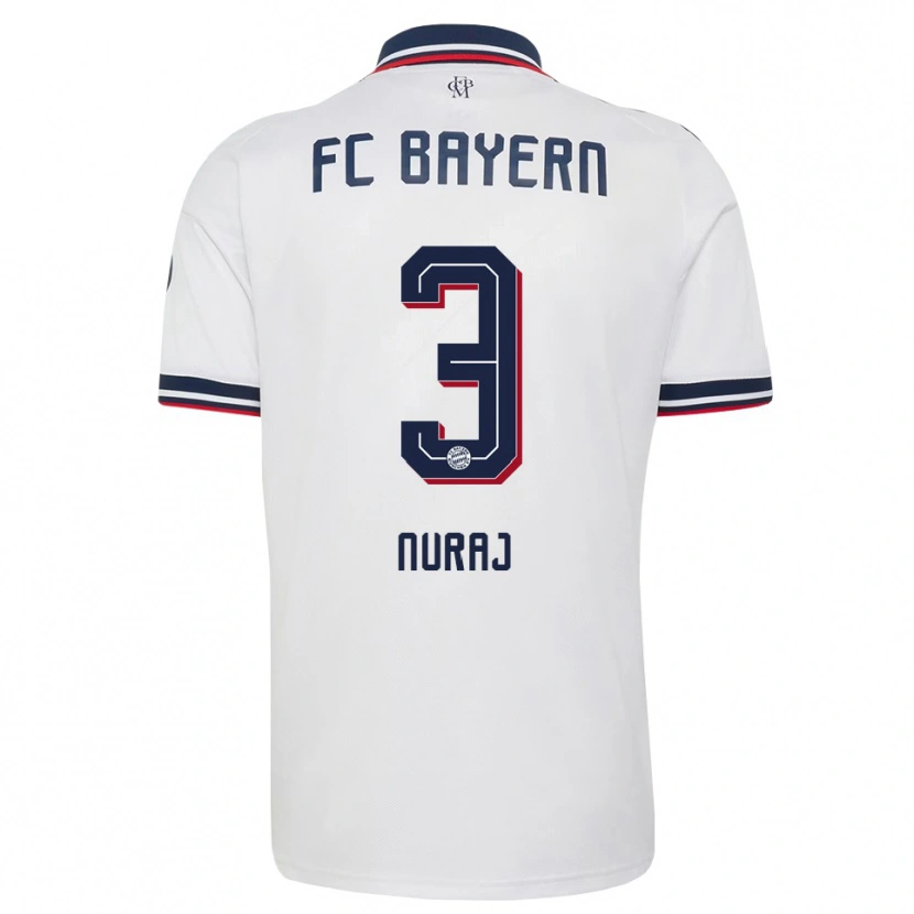 Danxen Herren Skender Nuraj #3 Weiß Grau Rot Auswärtstrikot Trikot 2026/27 T-Shirt Österreich