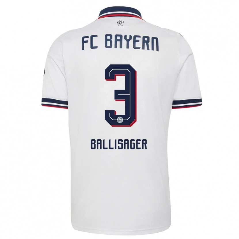 Danxen Herren Stine Ballisager #3 Weiß Grau Rot Auswärtstrikot Trikot 2026/27 T-Shirt Österreich