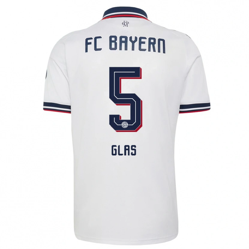 Danxen Herren Hanna Glas #5 Weiß Grau Rot Auswärtstrikot Trikot 2026/27 T-Shirt Österreich