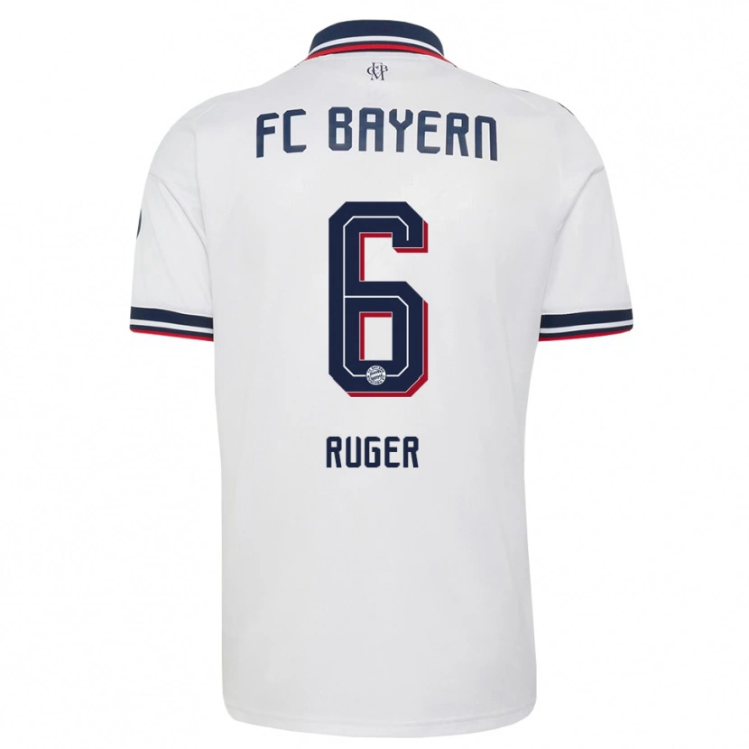 Danxen Herren Kurt Ruger #6 Weiß Grau Rot Auswärtstrikot Trikot 2026/27 T-Shirt Österreich