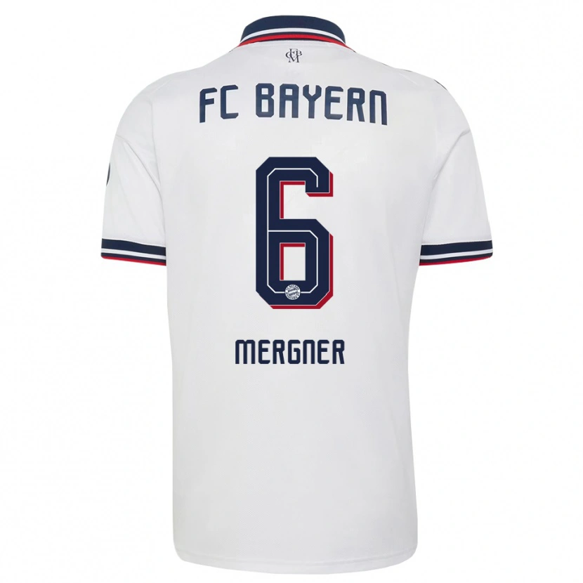 Danxen Herren Max Mergner #6 Weiß Grau Rot Auswärtstrikot Trikot 2026/27 T-Shirt Österreich