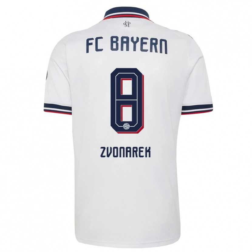 Danxen Herren Lovro Zvonarek #8 Weiß Grau Rot Auswärtstrikot Trikot 2026/27 T-Shirt Österreich