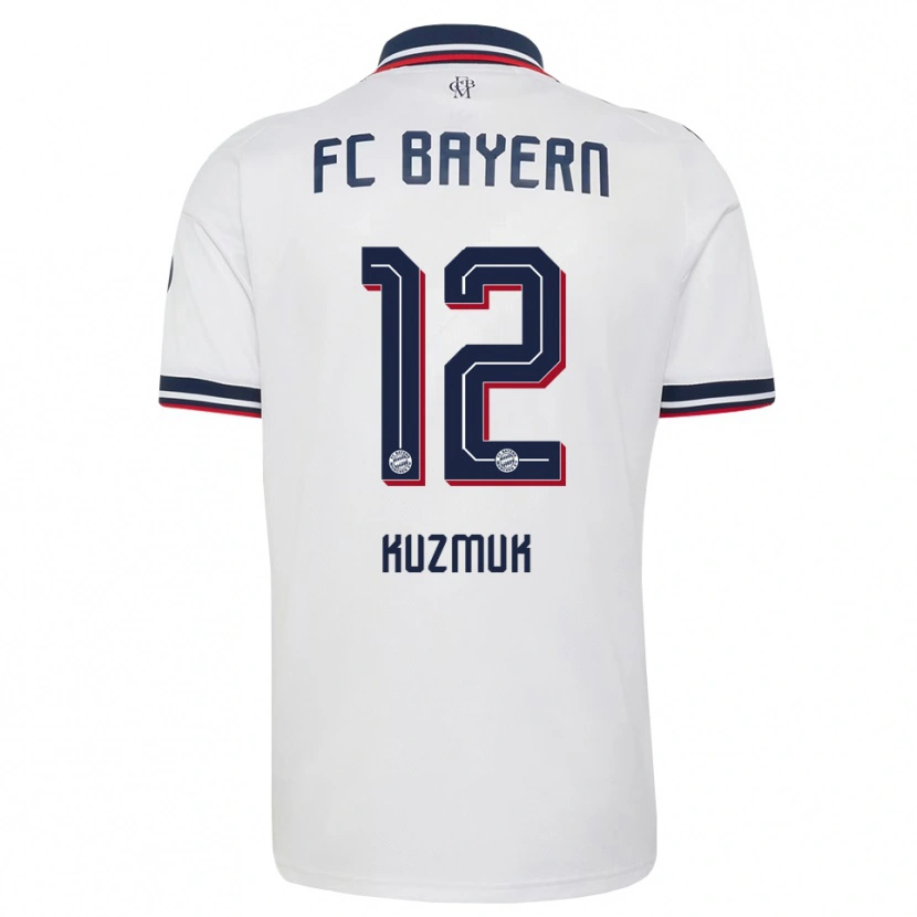 Danxen Herren Mark Kuzmuk #12 Weiß Grau Rot Auswärtstrikot Trikot 2026/27 T-Shirt Österreich