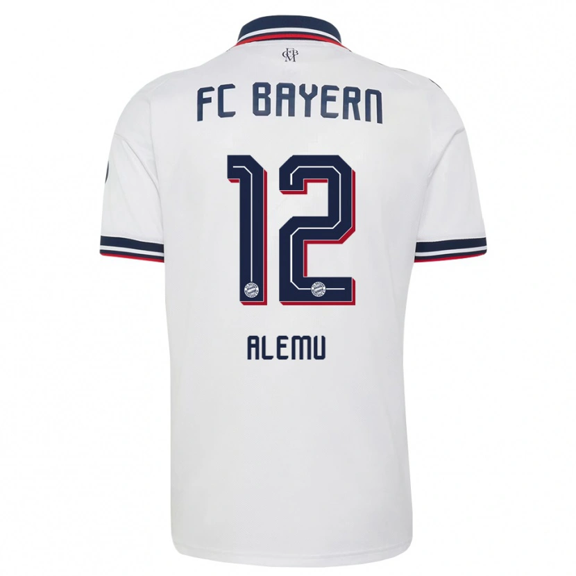 Danxen Herren Liul Alemu #12 Weiß Grau Rot Auswärtstrikot Trikot 2026/27 T-Shirt Österreich