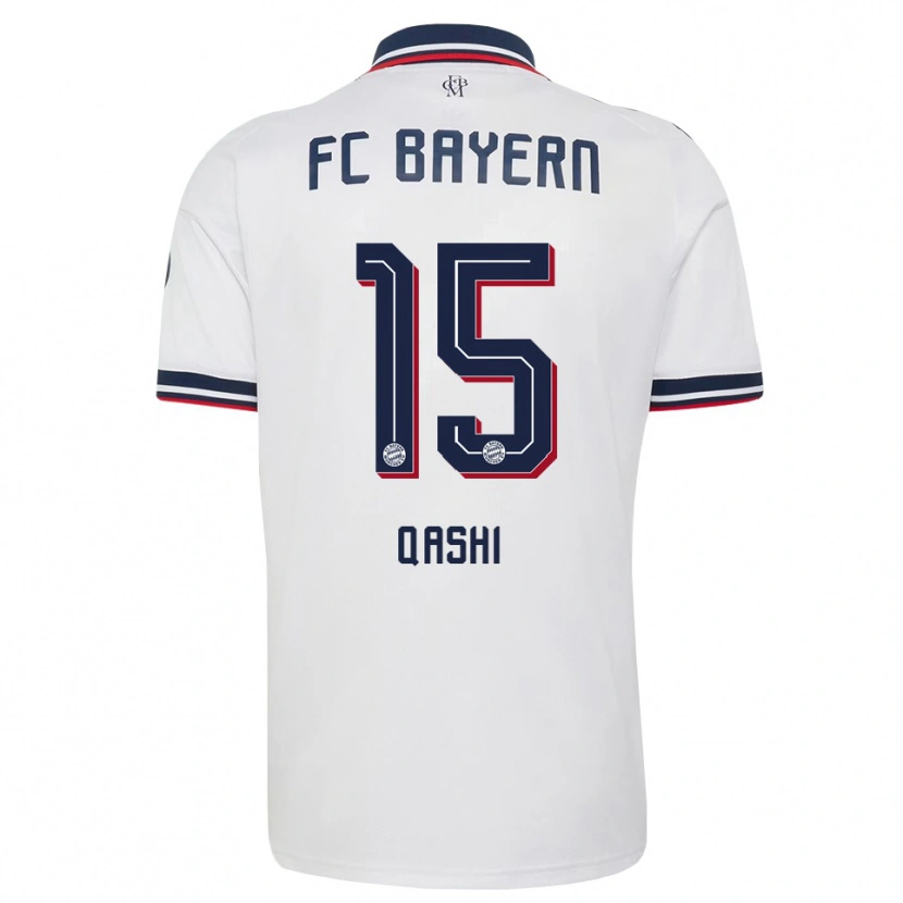 Danxen Herren Yousef Qashi #15 Weiß Grau Rot Auswärtstrikot Trikot 2026/27 T-Shirt Österreich