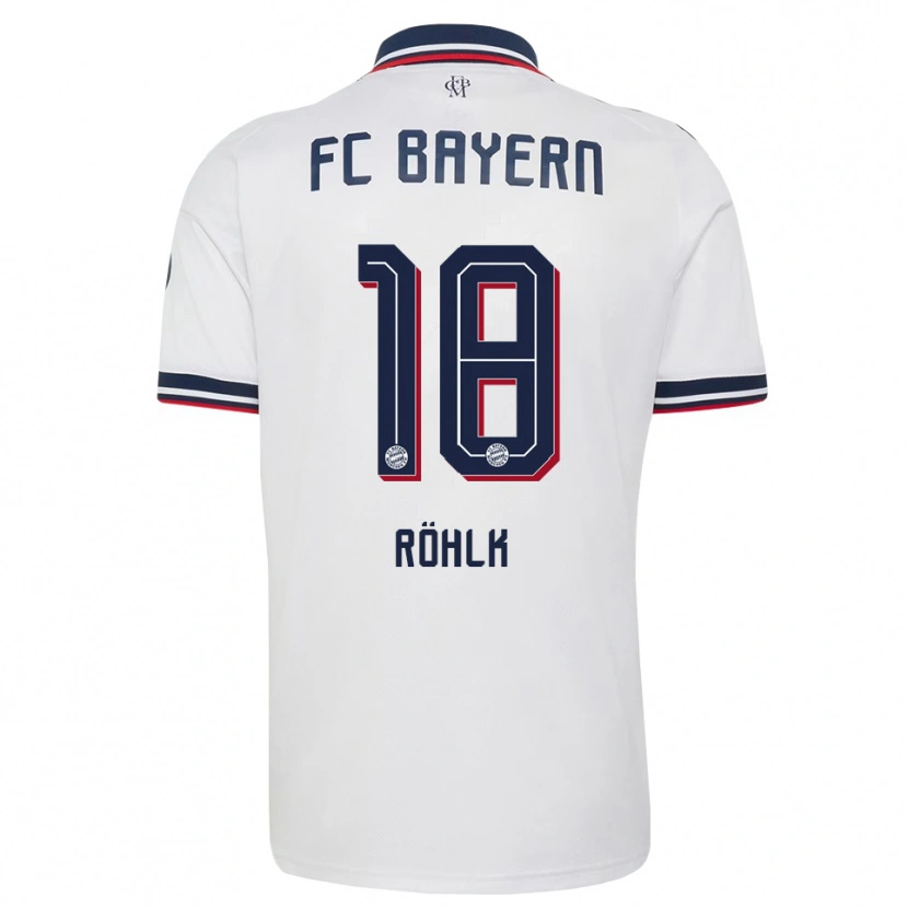 Danxen Herren Jona Röhlk #18 Weiß Grau Rot Auswärtstrikot Trikot 2026/27 T-Shirt Österreich
