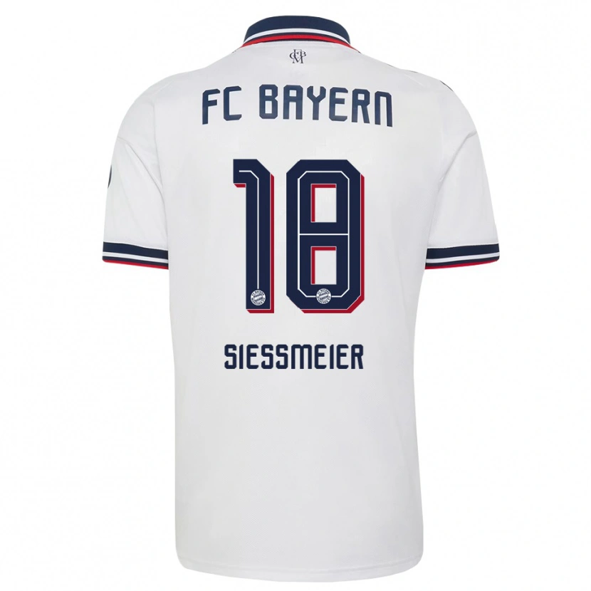 Danxen Herren Maximilian Sießmeier #18 Weiß Grau Rot Auswärtstrikot Trikot 2026/27 T-Shirt Österreich