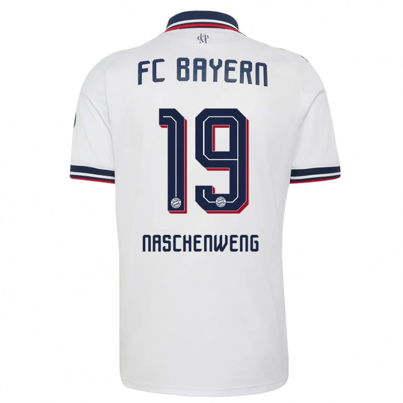 Danxen Herren Katharina Naschenweng #19 Weiß Grau Rot Auswärtstrikot Trikot 2026/27 T-Shirt Österreich