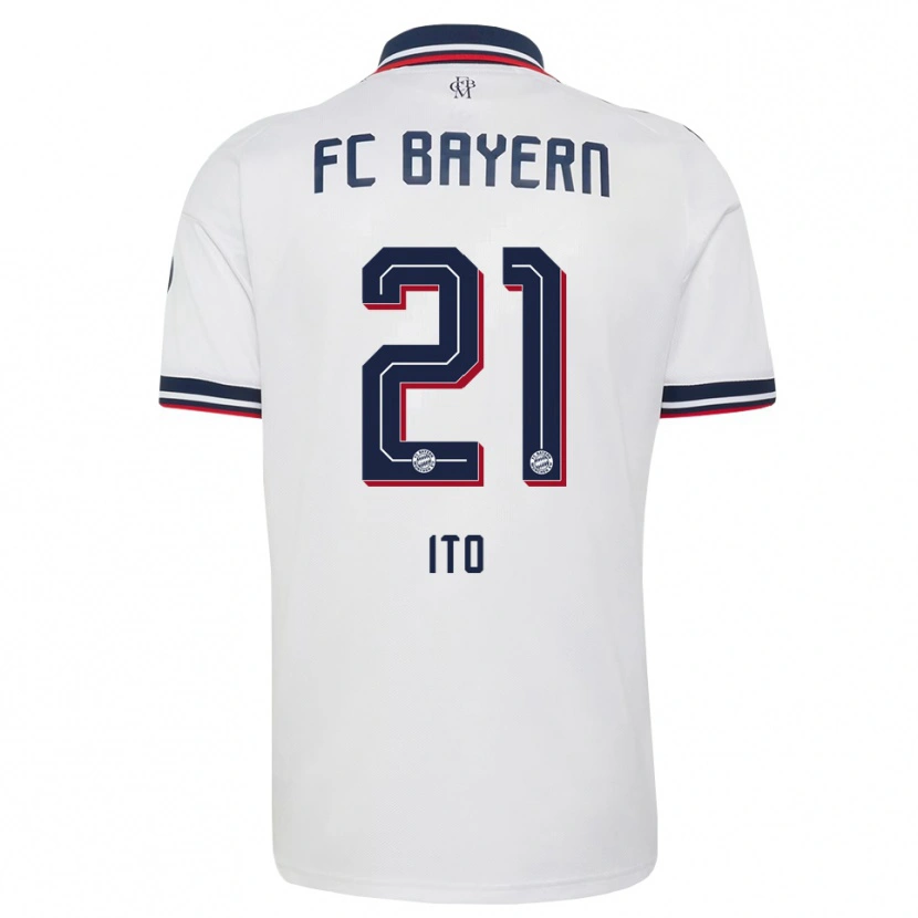 Danxen Herren Hiroki Ito #21 Weiß Grau Rot Auswärtstrikot Trikot 2026/27 T-Shirt Österreich