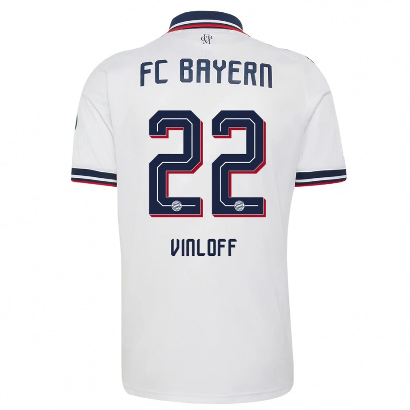 Danxen Herren Matteo Vinloff #22 Weiß Grau Rot Auswärtstrikot Trikot 2026/27 T-Shirt Österreich