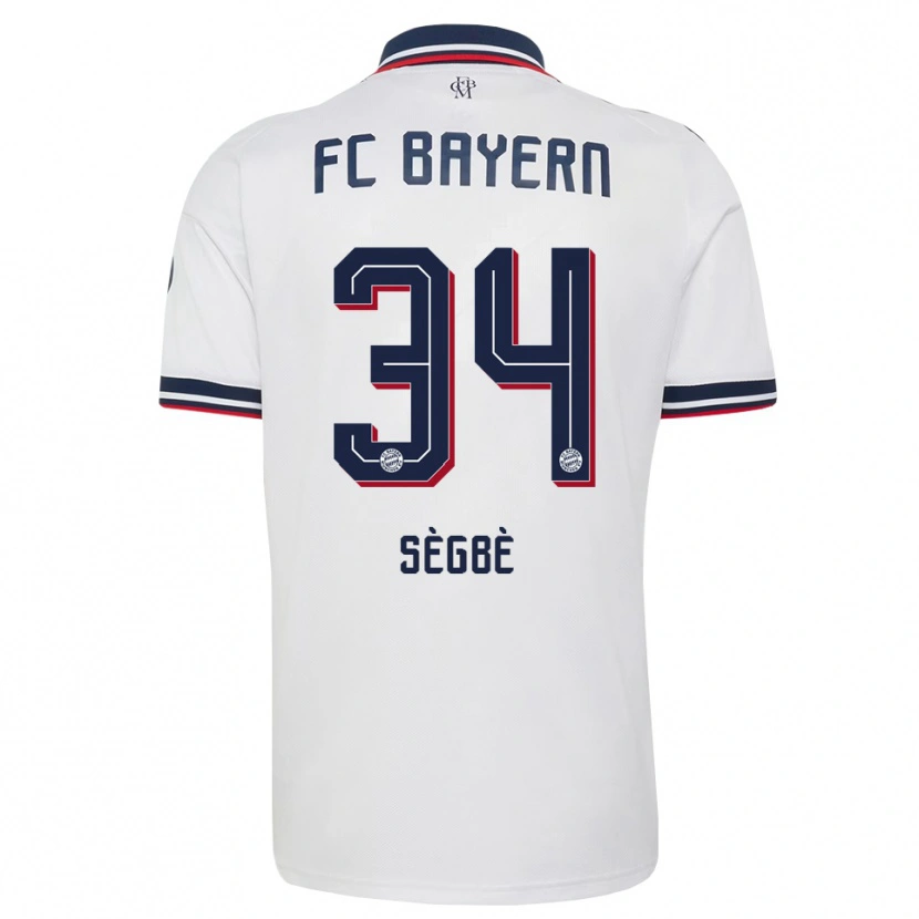 Danxen Herren Désiré Sègbè #34 Weiß Grau Rot Auswärtstrikot Trikot 2026/27 T-Shirt Österreich