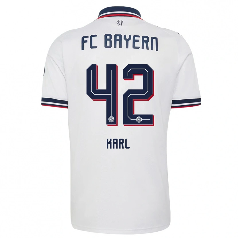 Danxen Herren Lennart Karl #42 Weiß Grau Rot Auswärtstrikot Trikot 2026/27 T-Shirt Österreich
